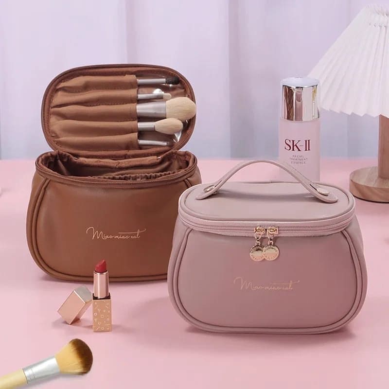 Premium Cosmetic Case, Cute PU Makeup Bag For Women, Waterproof Travel Make Up Pouch, Large Capacity Portable Cosmetic Case, Multifunctional Toiletry Bag, Makeup Storage Bags with Handle and Divider, Cosmetic Makeup Bag for Women Girls Premium Cosmetic Case, Cute PU Makeup Bag For Women, Waterproof Travel Make Up Pouch, Large Capacity Portable Cosmetic Case, Multifunctional Toiletry Bag, Makeup Storage Bags with Handle and Divider, Cosmetic Makeup Bag for Women Girls